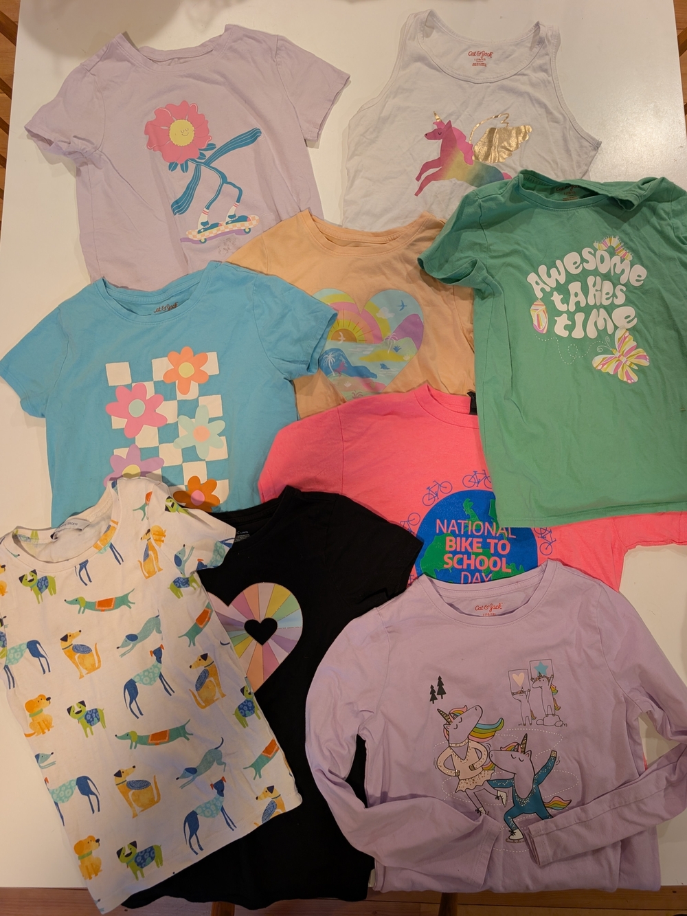 Bundle Of 9 Girls Tops Size 10/12